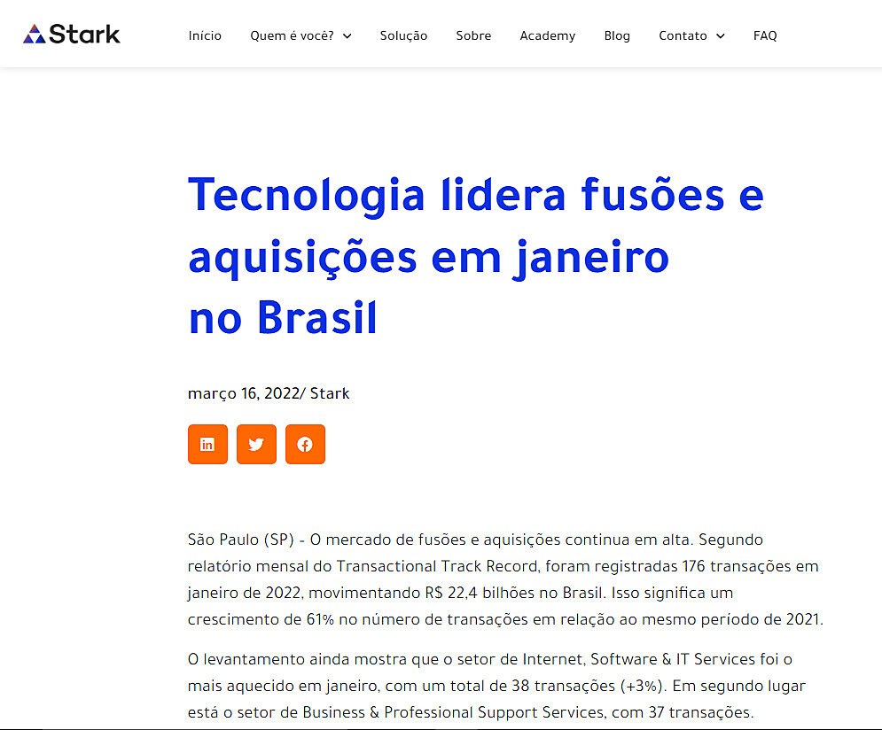 Tecnologia lidera fuses e aquisies em janeiro no Brasil